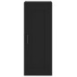 vidaXL Wandschrank Schwarz 34,5x34x90 cm Holzwerkstoff vidaXL Wandschrank Schwarz 34,5x34x90 cm Holzwerkstoff
