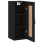 vidaXL Wandschrank Schwarz 34,5x34x90 cm Holzwerkstoff vidaXL Wandschrank Schwarz 34,5x34x90 cm Holzwerkstoff