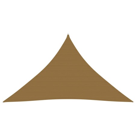 vidaXL Sonnensegel 160 g/m² Taupe 3,5x3,5x4,9 m HDPE