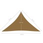 vidaXL Sonnensegel 160 g/m² Taupe 3,5x3,5x4,9 m HDPE vidaXL Sonnensegel 160 g/m² Taupe 3,5x3,5x4,9 m HDPE