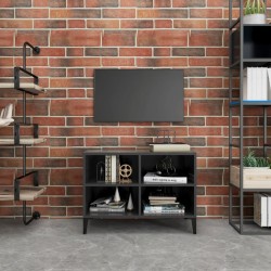 vidaXL TV-Schrank mit Metallbeinen Grau 69,5x30x50cm