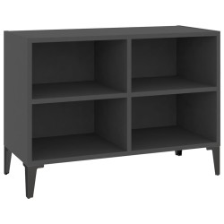 vidaXL TV-Schrank mit Metallbeinen Grau 69,5x30x50cm