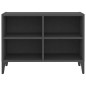 vidaXL TV-Schrank mit Metallbeinen Grau 69,5x30x50cm vidaXL TV-Schrank mit Metallbeinen Grau 69,5x30x50cm