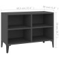 vidaXL TV-Schrank mit Metallbeinen Grau 69,5x30x50cm vidaXL TV-Schrank mit Metallbeinen Grau 69,5x30x50cm