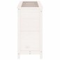 vidaXL Hochbeet Weiß 119,5x40x78 cm Massivholz Kiefer vidaXL Hochbeet Weiß 119,5x40x78 cm Massivholz Kiefer
