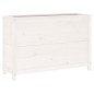 vidaXL Hochbeet Weiß 119,5x40x78 cm Massivholz Kiefer vidaXL Hochbeet Weiß 119,5x40x78 cm Massivholz Kiefer