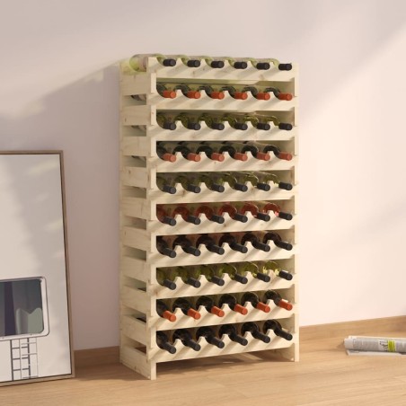 vidaXL Weinregal 65x29x112 cm Massivholz Kiefer