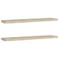 vidaXL Schwebende Wandregale 2 Stk. Eichefarben 120x23,5x3,8 cm MDF vidaXL Schwebende Wandregale 2 Stk. Eichefarben 120x23,5x3,8 cm MDF