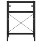 vidaXL Badezimmer Waschtischgestell Schwarz 59x38x83 cm Eisen vidaXL Badezimmer Waschtischgestell Schwarz 59x38x83 cm Eisen