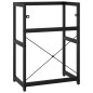 vidaXL Badezimmer Waschtischgestell Schwarz 59x38x83 cm Eisen vidaXL Badezimmer Waschtischgestell Schwarz 59x38x83 cm Eisen