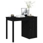 vidaXL Schreibtisch Schwarz 100x50x75 cm Massivholz Kiefer vidaXL Schreibtisch Schwarz 100x50x75 cm Massivholz Kiefer