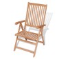 vidaXL 7-tlg. Garten-Essgruppe mit Klappstühlen Massivholz Teak vidaXL 7-tlg. Garten-Essgruppe mit Klappstühlen Massivholz Teak