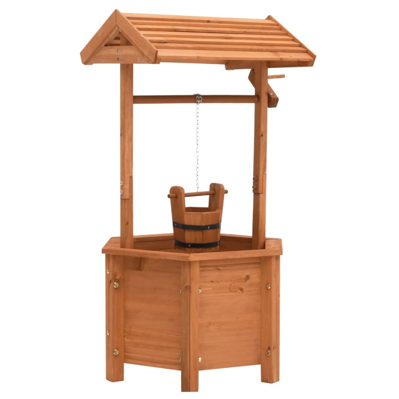 vidaXL Wunschbrunnen-Pflanzkübel 40x40x84 cm Tannenholz vidaXL Wunschbrunnen-Pflanzkübel 40x40x84 cm Tannenholz