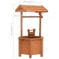 vidaXL Wunschbrunnen-Pflanzkübel 40x40x84 cm Tannenholz vidaXL Wunschbrunnen-Pflanzkübel 40x40x84 cm Tannenholz