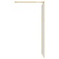 vidaXL Duschwand für Begehbare Dusche ESG Klarglas Golden 100x195cm vidaXL Duschwand für Begehbare Dusche ESG Klarglas Golden 100x195cm