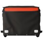 Lastenanhänger Schwarz und Orange 45 kg Eisen Lastenanhänger Schwarz und Orange 45 kg Eisen