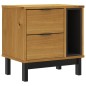vidaXL Nachttisch FLAM 49x35x50 cm Massivholz Kiefer vidaXL Nachttisch FLAM 49x35x50 cm Massivholz Kiefer