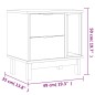 vidaXL Nachttisch FLAM 49x35x50 cm Massivholz Kiefer vidaXL Nachttisch FLAM 49x35x50 cm Massivholz Kiefer