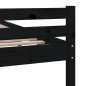 vidaXL Massivholzbett Schwarz 140x190 cm vidaXL Massivholzbett Schwarz 140x190 cm
