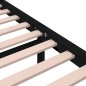 vidaXL Massivholzbett Schwarz 140x190 cm vidaXL Massivholzbett Schwarz 140x190 cm