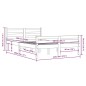 vidaXL Massivholzbett Schwarz 140x190 cm vidaXL Massivholzbett Schwarz 140x190 cm
