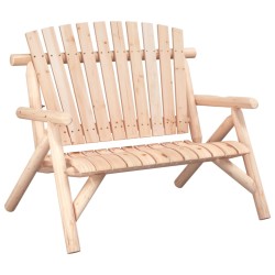 vidaXL Gartenbank 2-Sitzer 119x85x98 cm Massivholz Fichte
