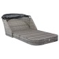 Sonnenliege mit Dach Poly Rattan Anthrazit Sonnenliege mit Dach Poly Rattan Anthrazit