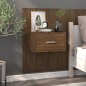 vidaXL Wand-Nachttisch Braun Eichen-Optik vidaXL Wand-Nachttisch Braun Eichen-Optik