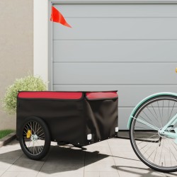 Lastenanhänger Schwarz und Rot 45 kg Eisen
