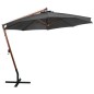 vidaXL Ampelschirm mit Mast Anthrazit 3,5x2,9 m Massivholz Tanne vidaXL Ampelschirm mit Mast Anthrazit 3,5x2,9 m Massivholz Tanne