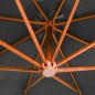 vidaXL Ampelschirm mit Mast Anthrazit 3,5x2,9 m Massivholz Tanne vidaXL Ampelschirm mit Mast Anthrazit 3,5x2,9 m Massivholz Tanne