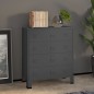 vidaXL Industrial Kommode mit Schubladen Anthrazit 78x40x93 cm Metall vidaXL Industrial Kommode mit Schubladen Anthrazit 78x40x93 cm Metall