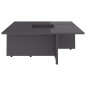 vidaXL Couchtisch Hochglanz-Grau 79,5x79,5x30 cm Holzwerkstoff vidaXL Couchtisch Hochglanz-Grau 79,5x79,5x30 cm Holzwerkstoff