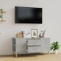 vidaXL TV-Schrank Betongrau 102x44,5x50 cm Holzwerkstoff vidaXL TV-Schrank Betongrau 102x44,5x50 cm Holzwerkstoff