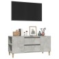 vidaXL TV-Schrank Betongrau 102x44,5x50 cm Holzwerkstoff vidaXL TV-Schrank Betongrau 102x44,5x50 cm Holzwerkstoff