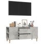 vidaXL TV-Schrank Betongrau 102x44,5x50 cm Holzwerkstoff vidaXL TV-Schrank Betongrau 102x44,5x50 cm Holzwerkstoff