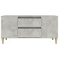vidaXL TV-Schrank Betongrau 102x44,5x50 cm Holzwerkstoff vidaXL TV-Schrank Betongrau 102x44,5x50 cm Holzwerkstoff