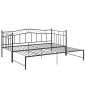 vidaXL Ausziehsofa Bettgestell Schwarz Metall 90x200 cm vidaXL Ausziehsofa Bettgestell Schwarz Metall 90x200 cm