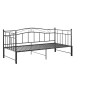 vidaXL Ausziehsofa Bettgestell Schwarz Metall 90x200 cm vidaXL Ausziehsofa Bettgestell Schwarz Metall 90x200 cm