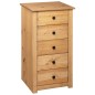 vidaXL Sideboard 46x40x89 cm Kiefernholz Panama vidaXL Sideboard 46x40x89 cm Kiefernholz Panama