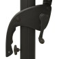 vidaXL Sonnenschirm mit Aluminium-Mast 4-lagig Schwarz 3x3 m vidaXL Sonnenschirm mit Aluminium-Mast 4-lagig Schwarz 3x3 m