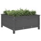 vidaXL Pflanzkübel Grau 82,5x82,5x39 cm Massivholz Kiefer vidaXL Pflanzkübel Grau 82,5x82,5x39 cm Massivholz Kiefer
