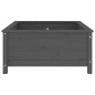 vidaXL Pflanzkübel Grau 82,5x82,5x39 cm Massivholz Kiefer vidaXL Pflanzkübel Grau 82,5x82,5x39 cm Massivholz Kiefer