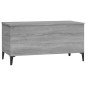 vidaXL Couchtisch Grau Sonoma 90x44,5x45 cm Holzwerkstoff vidaXL Couchtisch Grau Sonoma 90x44,5x45 cm Holzwerkstoff