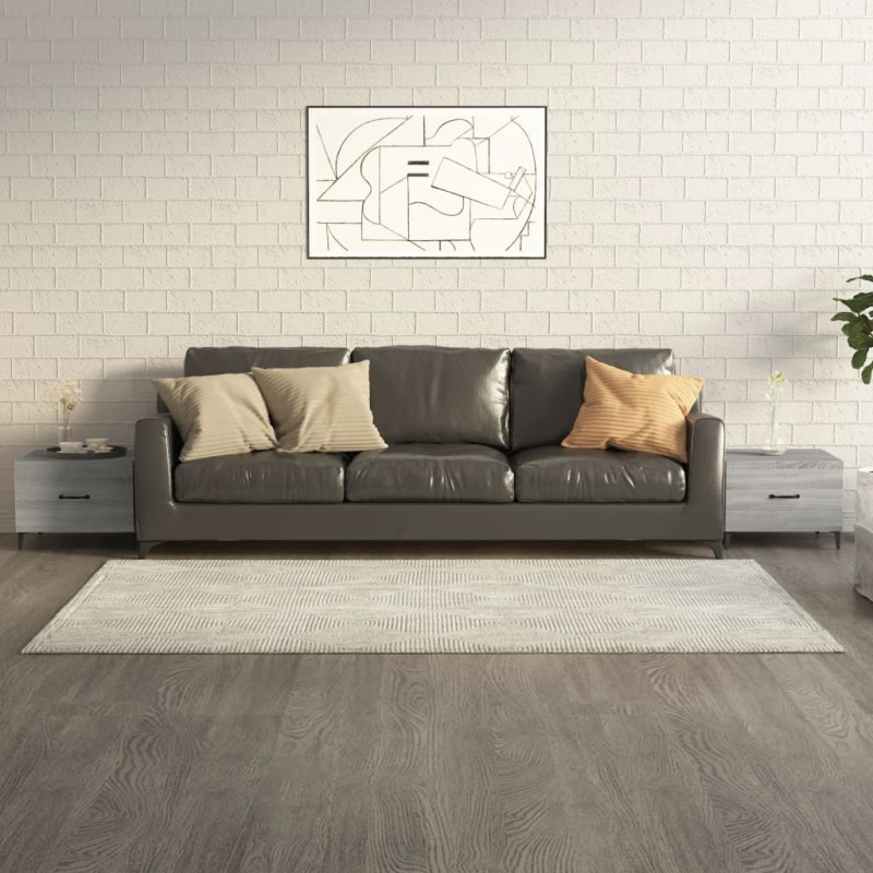 vidaXL Couchtische mit Metallbeinen 2 Stk. Grau Sonoma 50x50x40 cm vidaXL Couchtische mit Metallbeinen 2 Stk. Grau Sonoma 50x50x40 cm