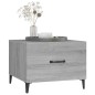 vidaXL Couchtische mit Metallbeinen 2 Stk. Grau Sonoma 50x50x40 cm vidaXL Couchtische mit Metallbeinen 2 Stk. Grau Sonoma 50x50x40 cm