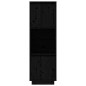 vidaXL Highboard Schwarz 38x35x117 cm Massivholz Kiefer vidaXL Highboard Schwarz 38x35x117 cm Massivholz Kiefer