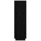 vidaXL Highboard Schwarz 38x35x117 cm Massivholz Kiefer vidaXL Highboard Schwarz 38x35x117 cm Massivholz Kiefer