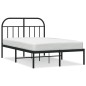 vidaXL Bettgestell mit Kopfteil Metall Schwarz 120x200 cm vidaXL Bettgestell mit Kopfteil Metall Schwarz 120x200 cm