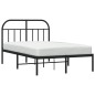 vidaXL Bettgestell mit Kopfteil Metall Schwarz 120x200 cm vidaXL Bettgestell mit Kopfteil Metall Schwarz 120x200 cm